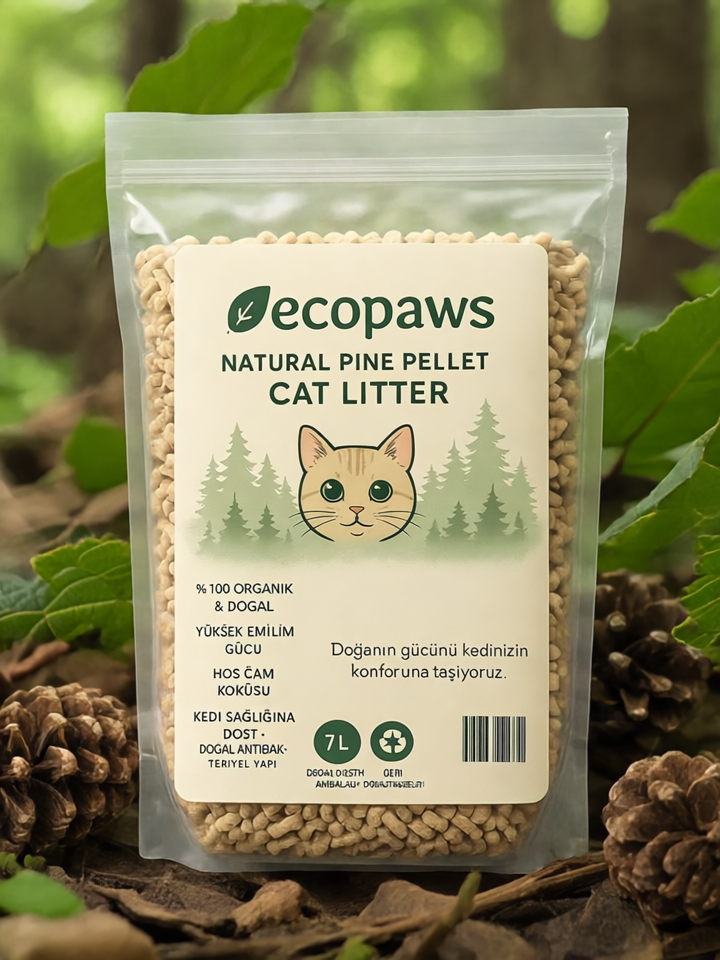 7 Litre Ecopaws Kedi Kumu